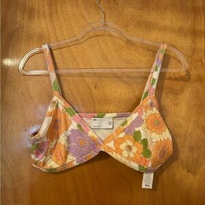 ASOS Design Terry Cloth Floral Bralette | Size US 8